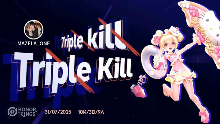 triple kill dengan hero xiao qiao walaupun pertempuran yang sengit