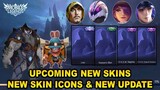 UPCOMING NEW SKINS, NEW SKIN ICONS & NEW UPDATE | Mobile Legends: Bang Bang!