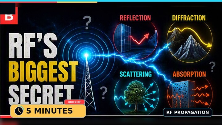 RF's Biggest Secret: Reflection, Diffraction, Scattering & Absorption / 射频传播的秘密：反射、绕射、散射与吸收