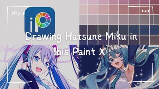 Drawing Hatsune Miku, Idol Virtual Favorit! | Ibis Paint X