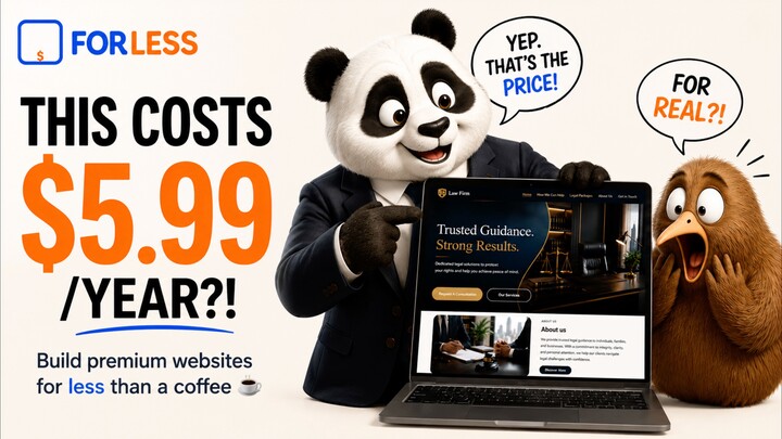 Professional Website Builder for Small Businesses | $5.99/Year | FORLESS