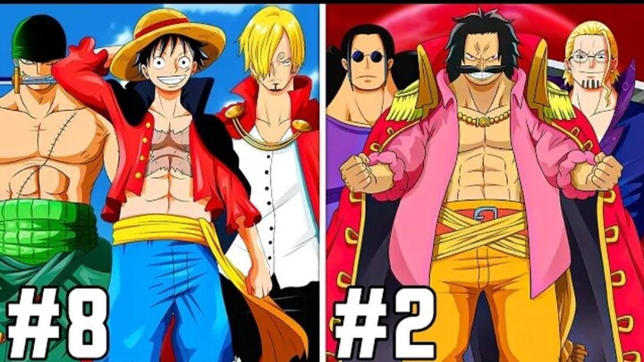 Top 10 strongest PIRATE crews Rank in ONE PIECE