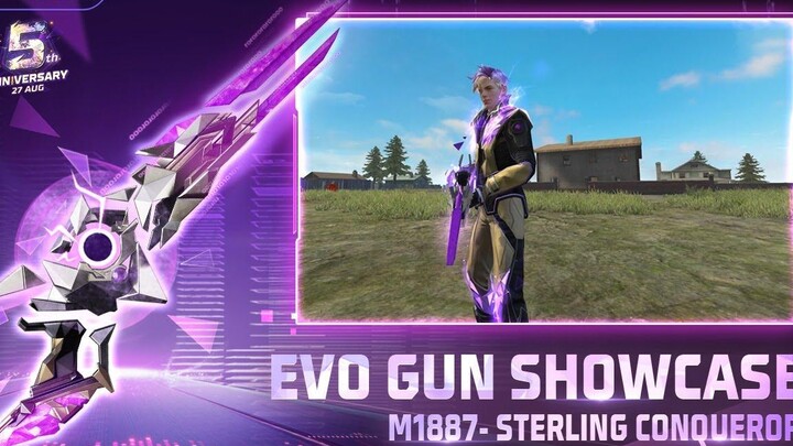 EVO GUN โชว์เคส M1887 Sterling Conqueror FF5thAnniversary Garena Free Fire