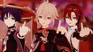 【 原神 MMD / Genshin Impact MMD 】 CH4NGE 【 Kazuha , Heizou , Scaramouche 】