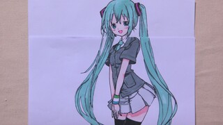 Hatsune Miku dalam Kostum Cina Tradisional