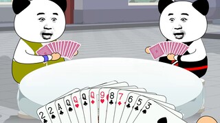 Saat bermain kartu dan bertemu rekan satu tim yang aneh
