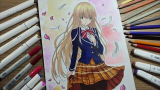 Speed Drawing - Mahiru Shiina [Angel Next Door] | Cara menggambar Mahiru Shiina