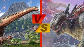 Titanosaur vs King Titan (ARK) | SPORE