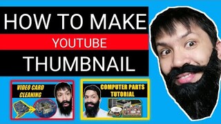 how to make youtube thumbnail EASY*