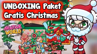UPDATE NATAL AVATAR WORLD & UNBOXING PAKET GRATIS NATAL | PAZU