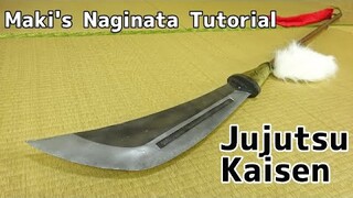 [Jujutsu Kaisen] Maki Zenin's naginata tutorial  -  [How to make cosplay weapon]