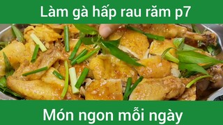 Làm gà hấp rau răm p7