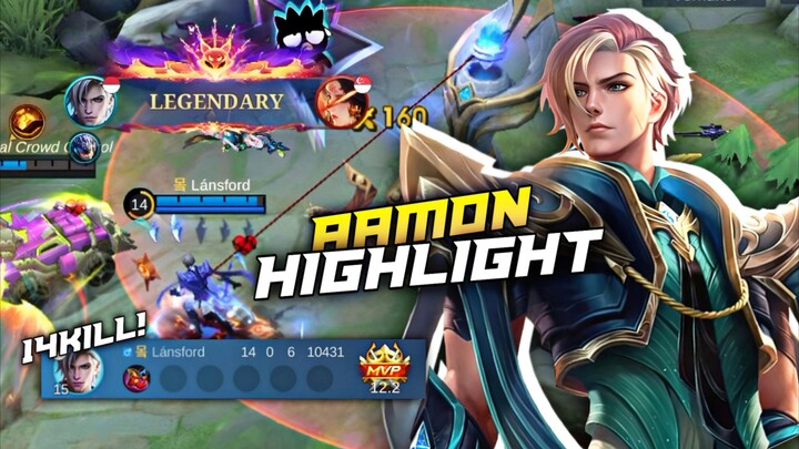 AAMON MODE BANTAI 14 KILL TANPA MATI! OP BANGET INI HERO!