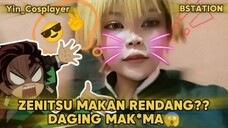 (RANDOM MAKAN) || Zenitsu Rakus Ambil 3 Daging 😭 ||