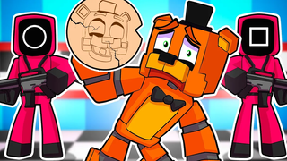 Freddy สร้างเกม Squid ใน FNAF Minecraft Five Nights ที่ FNAF Roleplay ของ Freddy