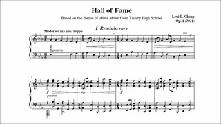 Loui Chang - Hall of Fame Op. 1 (audio + sheet music)