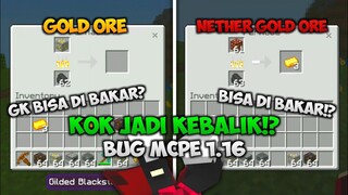 CARA MENGATASI BUG GOLD ORE GK BISA DI BAKAR DI FURNACE!? - BUG MCPE 1.16