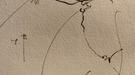 【เกมแห่งเส้นสาย】ยืนถือธนู ภาพสเก็ตช์ก็ทำได้สบายๆ