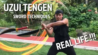 Real Life!! Uzui Tengen swords techniques!! Sound Breathing:By Champ Archer