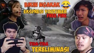 REAKSI LUCU YOUTUBER FREE FIRE TIBA-TIBA TERELIMINASI| BUDI01GAMING|MOZ1LA|CEPCIL|LETDA|WAWANMKS