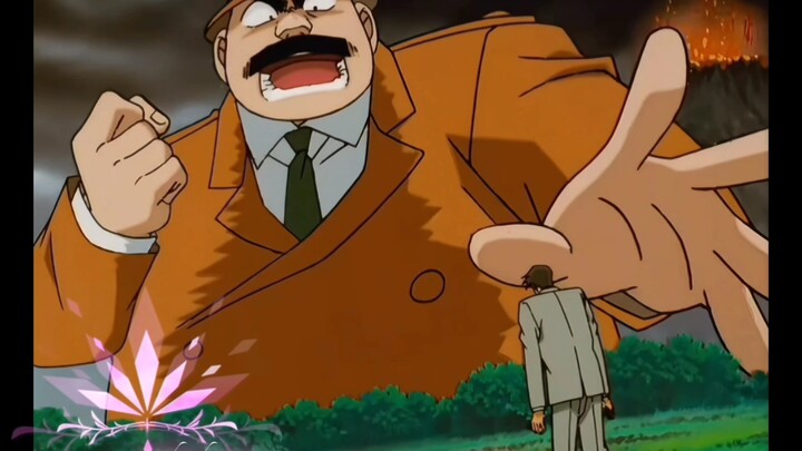 Famous scenes of Conan characters getting angry.