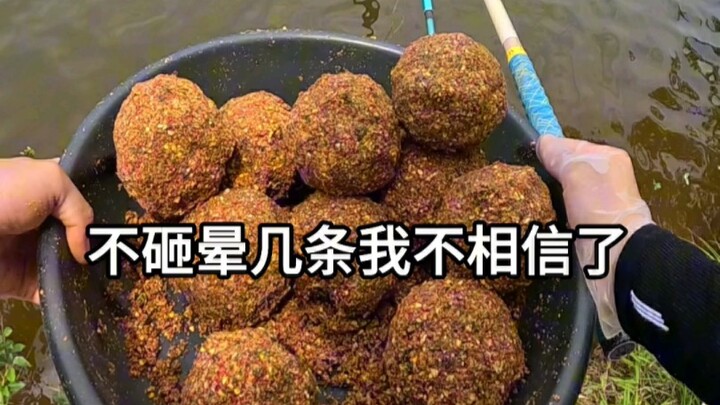 With this much bait in the water, guess what I ended up catching—haha!