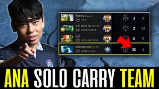 ANA Solo Carry his TEAM with his MORPHLING - COMEBACK!