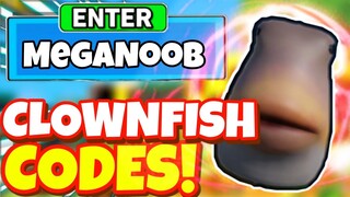 ALL NEW SECRET *CLOWNFISH* UPDATE OP CODES In Mega Noob Simulator! (Mega Noob Simulator)