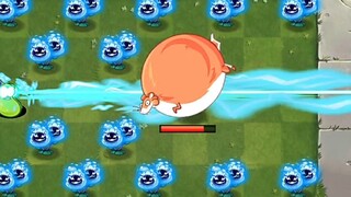 50 plants of various levels vs a 188888 HP 42 parallel universe glacial fat weasel zombie'.