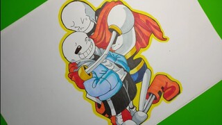 How To Draw Sans And Papyrus Cách Vẽ 2 Anh Em Nhà Sans