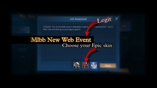 FREE EPIC SKIN TODAY |  MLBB NEW EVENT | MOBILE LEGEND