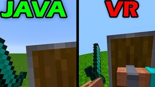 Differences between Minecraft VR and JAVA