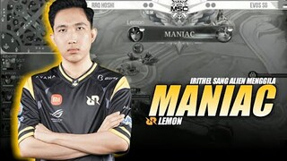 Maniac!! Irithel RRQ Lemon Maniac vs EVOS Sg | Playoffs Stage MSC 2022