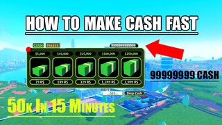 50k in 15 Mins How To make Cash Fast Roblox Jailbreak