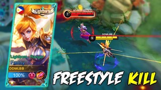 AGRRESSIVE FREESTYLE KILL | TOP GLOBAL FANNY | MLBB