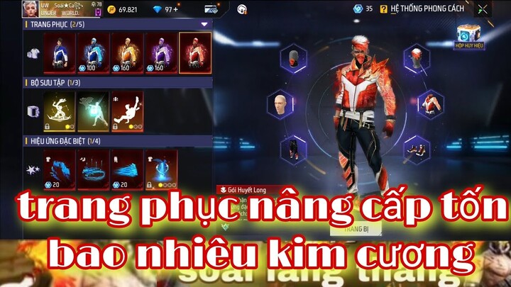 Free fire| săn gói đồ huyền thoại long thần nâng cấp tốn bao nhiêu kim cương