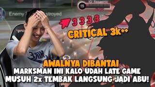 MARKSMAN CULUN DI EARLY, TAPI LATEGAME CRITICAL GA NGOTAK!! 2X TEMBAK SAYONARA MUSUHNYA.