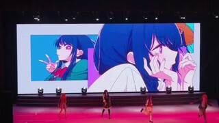 Performed YOASOBI-アイドル/IDOL in the form of WOTA art and home dance at the school Liyuan singing part