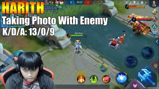 Harith Gameplay - taking photo with enemy | Road to top1 global Squad Season 15