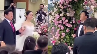 The Groom and Bride walking the aisle [Hyun Bin and Son Ye Jin Wedding]