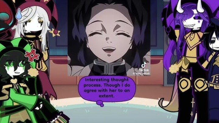 || THE FREAK CIRCUS reacts to MC as SHINOBU KOCHO || PART 1 ||