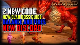 [2 NEW CODE] NEW CLAN RAID AND DISCORD CHANNEL - Gods Raid Team Battle RPG