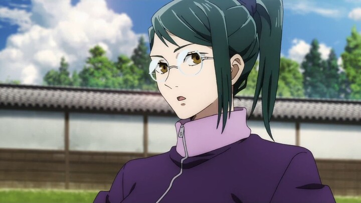 Maki looks so cute when she wears glasses! The panda keeps trying to play matchmaker for Yūji and Ma