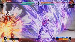 KOF15　チャンピオン　ロック　ぶっ飛ばしから真デッドリーレイブコンボ　力を解放する　必殺技性能アップ