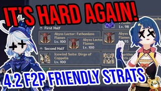4.2 Abyss 12 is HARD AGAIN! Best 4★ Teams & Tips! Genshin Impact