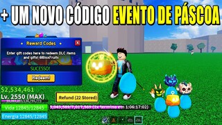 SAIUU!! MAIS UM NOVO CÓDIGO DE EVENTO DE PÁSCOA DO BLOX FRUITS + 28 CÓDIGOS DE EXP BELI E RESET...