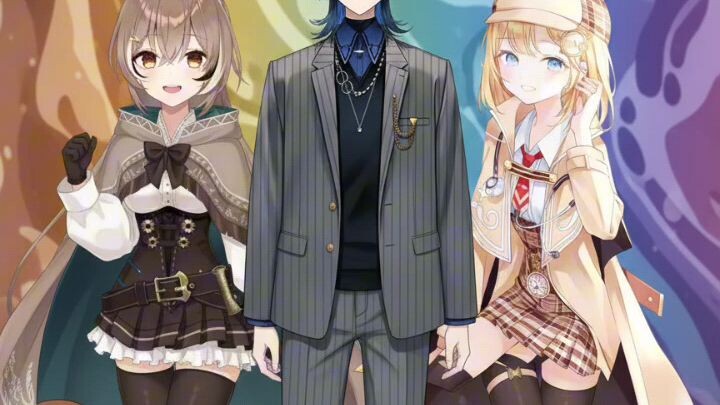 holollive musical tirbute series mumei nanashi ao hidoshi and Amelia h Watson