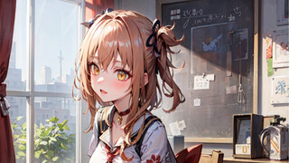 【原神/AI绘画】宵宫 J K？大哥 这味道不对啊！