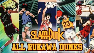 RUKAWA KAEDE ALL DUNKS IN SLAM DUNK