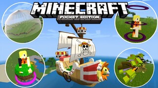 แจก+สอนลงแอดออนวันพีชโครตเจ๋ง!!มีผลปีศาจและมีเรือของกลุ่มหมวกฟางด้วย Minecraft pe 1.17 Addon